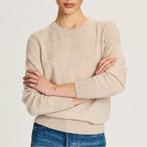 NAADAM Oatmeal Crewneck Cashmere Sweater